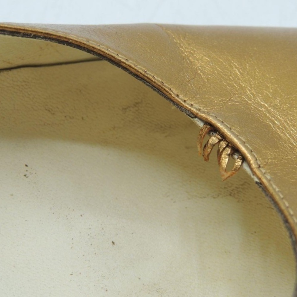 YSL Vintage Gold Slingback - Picture 9 of 11